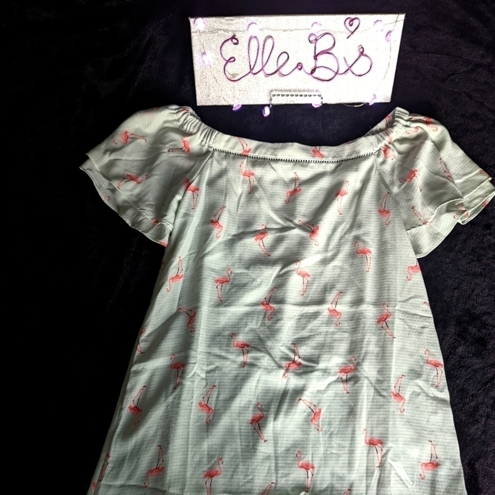 34. Strapless Flamingo Dress